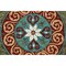 Homeroots 5 ft. Round Red & Sage Medallion Area Rug 396265 - alternate 5